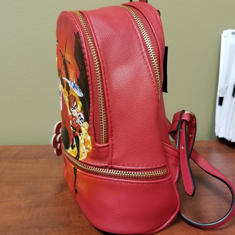 HAND PAINTED 100% Original Red Backpack! - Picture 4 of 12